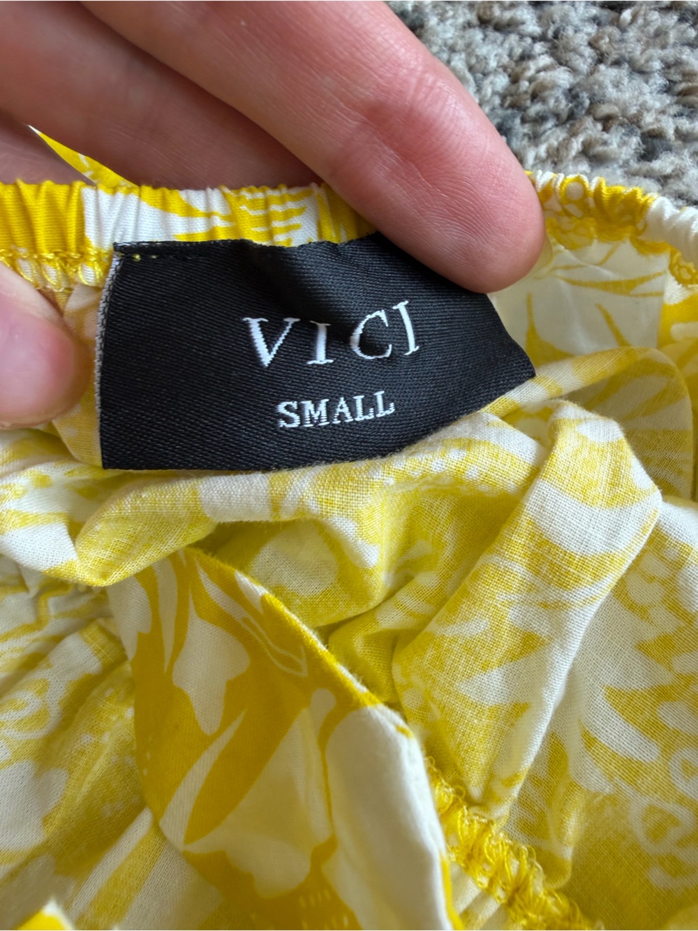 VICI Yellow Floral Halter Maxi Dress - Women's Summer Dress S - Picture 8 of 10